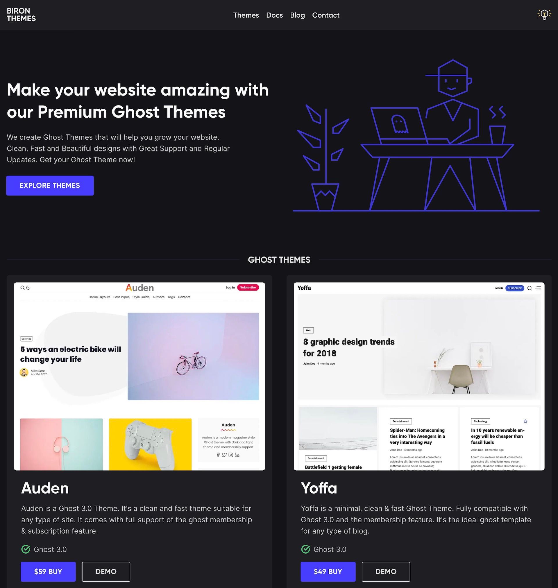 The best places to find Ghost Themes in 2020